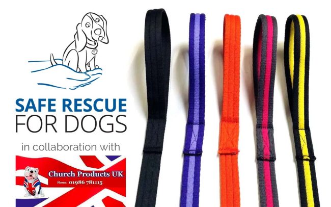 Safe Rescue for Dogs leads in collaboration with Church Products UK®